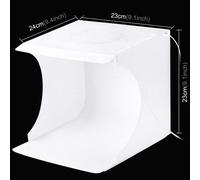 Mini estudio fotográfico, tienda de fotos portátil con caja de luz LED para aficionados, artesanos y artistas, diseño que ahorra espacio y fácil