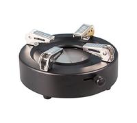 Mini estufa de alcohol, horno de camping portátil y quemador, de acero inoxidable, para interiores y exteriores, olla caliente