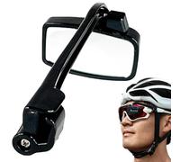 Mini Eyeglasses Mounted Rear View Mirror, Adjustable Cycling Accessory