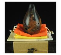 Mini F-tone Ocarina Kit De Flauta Ocarina Bonita De 10 Agujeros Instrumentos Musicales Profesionales Para Principiantes Con Accesorios(Style 1)