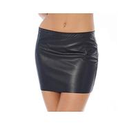 Mini Falda de Cuero con Cremallera
