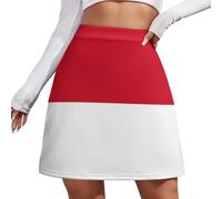 Mini Falda Mujer - Falda Corta Sexy De Cintura Alta, Estilo Patriótico Y Bandera De Indonesia, Verano Y Otoño, Indonesia, S-4Xl