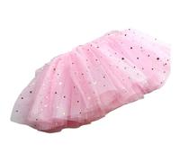 Mini Falda Tutu Faldas Cortas Acampanada Infantil con Lentejuelas Arcoíris Diseño Luna Estrella Capas Tul para Niñas Princesa Fiesta