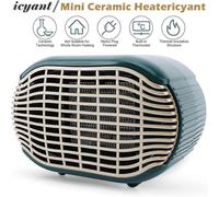 Mini Fan Heater, Portable Fan Heater Fan Booster Heater 3s Fast Heating 2 Adjustable Energy Saving Mini Heater for Dorm Bedroom Office Living Room