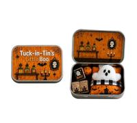 Mini Fantasma en una de Hojalata | Decoración Halloween Escritorio | Miniatura Escena Hojalata | Para Niños Niñas Coleccionistas Guardería Hogar Viaje Apartamento Salón Dormitorio Estudio Mesita De No