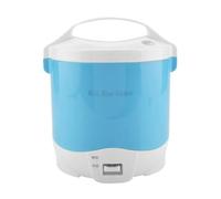 Mini fiambrera del camión del coche del vapor del hervidor de arroz de 24V 180W 1.6L para el arroz, la sopa, las gachas de avena y mantener caliente(Blue)