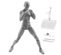 Mini figura de acción Gestos móviles Modelo Ligero de PVC Modas de muñeca Body-Chan Conjunto con soporte de pedestal para dibujar, pintar, dibujar macho, cuerpo de maniquí, figura de acción femenina