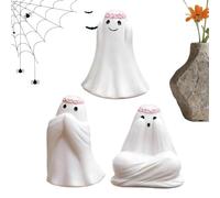 Mini figura de fantasma 3 Piezas Coleccionables Macabras Con Corona