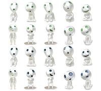 Mini Figuras alienígenas Mini Figuras Mini Aliens Alien Farty Favors Glow in The Dark Toys 20pcs Figurina Alien Glow in The Dark Tiny Tiny Alien Toy 10 Estilos de Resina alienígena Favores par