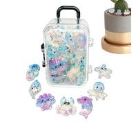 Mini figuras de animales decorativos pequeña escultura como una decoración de acuario