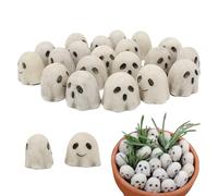 Mini Figuras De Fantasma | 20 Piezas Espíritu Espeluznante Escultura,Mini Resinas Para Decoración De Mesa Relleno De Florero Halloween Decoración Del Hogar Estantes De Cocina Estantes Plantadores