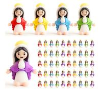 Mini Figuras De Jesús, mini bolsillo de Jesús, Paquete de 50 Juguete De Estatua De Jesús Cristiano para Pascua De Resurrección,esconderse y buscar la escuela dominical, regalos de fiesta religiosa