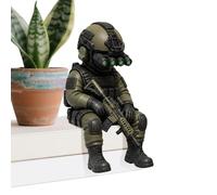 Mini figuras de soldado, coleccionables impresos en 3D, estatua de las fuerzas especiales armadas, para el hogar, oficina, vitrina, entrada, monitor, computadora, sala de juegos, hombres, fanáticos y