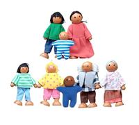 Mini figuras humanas Familia de figuras en miniatura para casa de muñecas