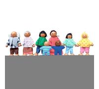 Mini Figuras Pequeñas Familia de Muñecos para Casa de Muñecas