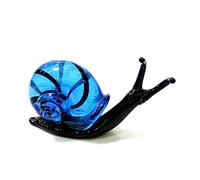 Mini Figuritas De Caracol De Cristal, Adornos, Colección De Animales Bonitos, Decoración De Jardín Para El Hogar, Regalos Para Niños,Azul,unos 7 Cm