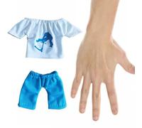 Mini Finger Clothes - Cloth, 9 x 9 cm Fingertip Pants Wear-Resistant Fabric And Durable Stitching | Easy-to-Clean Interactive Finger Play Costume Set, Fingers Toy Outfit For Kids Storytelling, Fingers