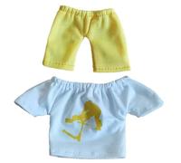 Mini Finger Clothes For Kids - Fingertip Pants T-shirt Set Fingerboarding Scooter Skateboards Accessories Interactive Toys Game For Movement Party Favors - Kids Children Boys Girls Fun