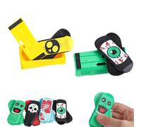 Mini fingerboard magnético: divertido, antiestrés y portátil, mini fingerboard magnético impreso en 3D, obstáculos Pro Fingerboards, giros, volteretas, fingerboard para eliminar el estrés (A+F)