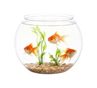 Mini Fish Bowl - Shatter Resistant Small Container Bubble Planter Bowl, Clear Decorative Desktop Display Vessel, Lightweight Round Acrylic Interior Decor Holder | Home Event Indoor Desk Office Decor
