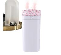 Mini Flame Diffuser, Portable Air Humidifier Unit, 3x3x6.7in USB Powered with Cool Mist, Aromatherapy Humidifiers Device System, Mist Diffuser with Ambient Style, Air Freshener for Car Travel