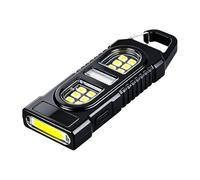 Mini Flashlight - LED Rechargeable Metal Hook Lamp | Shell And Pronounced Non-slip Grip Texture, This Tiny Flashlight Stays Secure In Your Hand When You Need It Most. Use It As A Portable Backup
