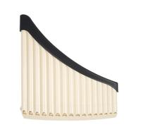 Mini flauta de pan 1 pieza Flauta de Pan 16/18 pipas Panpipes tono AC sintonizable Base Abs Panflute profesional Pipe instrumento Musical(16 Hole-Beige)