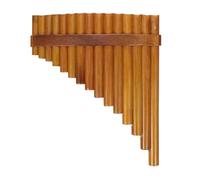 Mini flauta de pan portátil 1 Juego de flauta cacerola bambú portátil 15 sartenes for principiantes, Mini exquisita Color madera profesional for