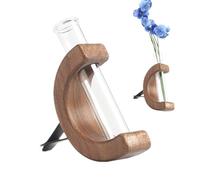 Mini Florero Para Automóvil: Recipiente De Vidrio Con Clip De Ventilación, Soporte Para Plantas Con Aire Fresco Para Automóvil, Dije Decorativo Compacto Con Función De Fijación Estable | Decoración El
