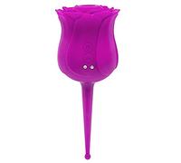 Mini Flower USB Charging Vibrating Estimulador de silicona suave impermeable Electric Rosa Vibrate Massaging Simulador para Diversión