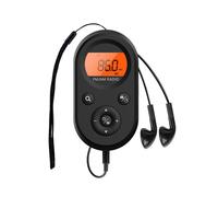 Mini FM/AM Radio PortÃ¡til de Bolsillo 76-108MHZ Radio Receptor Recargable con Pantalla LCD RetroiluminaciÃ³n DiseÃo de CordÃ³n