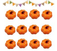 Mini Foam Pumpkins - 12 Piece Artificial Decor | Realistic Fall Centerpiece