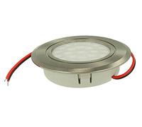 Mini Foco Led Empotrable 12V 24V 3W Regulable, Toque Encendido / Apagado y Atenuador Directamente desde el propio Foco (Níquel Satinado, Blanco Frio 6000K)
