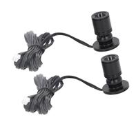 Mini Foco Regulable USB 5 V Luz Artística Mini Luces LED Decorativas Foco para Armario 1 a 2 Focos para Vitrinas de Porche Gabinetes de Joyería Canales de Entrada Estantes (BLACK)