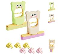 Mini Foldable Desktop Mop, Foldable Sponge Portable Self-Squeeze Small Mop, Wet and Dry Use Cleaning System, Magic EraserMop for Kitchen Counter (1Pcs*Pink)