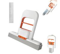 Mini Foldable Desktop Mop, Handheld Mini Mop, Wet and Dry Use Cleaning System, Portable Cleaning Mops, Lazy Hand Wash Short Device for Bathroom, Kitchen, Desktop, Glass, Living Room (1 Set)