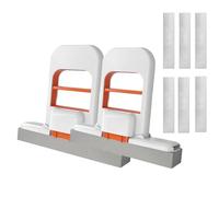 Mini Foldable Desktop Mops, Mini Sponge Mop for Bathroom & Kitchen, Portable Self Squeeze Cleaning Tool - Foldable Compact Floor Mop for Small Spaces (2Pcs-Orange)