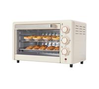 Mini Forno Elettrico 22L 1000W 120-250°C Timer Pizza Famiglie Feste | Acciaio e vetro, 4 resistenze, temporizador 60 min, protezione surriscaldamento/sovraccarico, 42x25x37 cm - snack