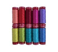 Mini Foundations by Aurifil - Hilo de algodón 100 % de 12 W ideal para costura, acolchado, patchwork, manualidades