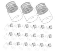 Mini Frascos de Vidrio Sellado 5ml con Tapa de Aluminio, 48 Piezas