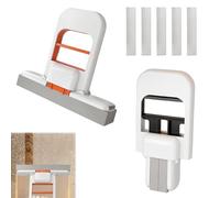 Mini Fregona de Escritorio, 2 Mini Mop+5 Cabezas de Trapeador, Mini Trapeador Portátil de Mano, Trapeador Esponja Portátil, Mini Fregona de Mano, para Ventanas, Pared, Azulejos, Escritorio, Coche (A)