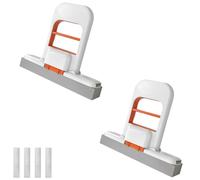 Mini fregona plegable de escritorio, portátil, de esponja de limpieza automática para uso en húmedo y seco, fregonas de algodón compactas para cocina, baño, vidrio, coche, oficina y espacios pequeños