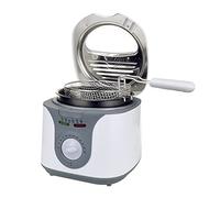 Mini freidora Augosma con aceite | 1200-1450W l Capacidad: 2 litros l Ventana de visualización l Cesta de freír de acero inoxidable l Temperatura regulable l Aislada térmicamente l Revestimiento de go