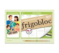 Mini Frigobloc Hebdomadaire Anti-gaspi 2027 - Calendrier familial (de sept. 2026 à déc. 2027)