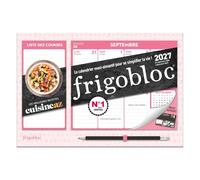 Mini Frigobloc Hebdomadaire Cuisine AZ 2027 - Calendrier familial (de sept. 2026 à déc. 2027)