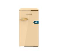 Mini Frigorífico Retro Beige 95L con Icebox y Clase Energética E de Cecotec