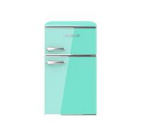 Mini Frigorífico Retro Verde 86L con Luz LED y Diseño Vintage Eficiente de Cecotec