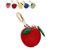 Mini Fruit Charm Wallet - Keychain Coin Purse with Zipper Closure, Small Coin Organizer, Detachable Fruit Charm, Girls Fashion Accessory, for Girls & Women (#1)