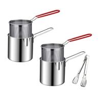 Mini Fryer Pot - Japanese Style Oil Saving Cooker, Small Accessory