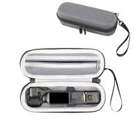 Mini funda de transporte para DJI Osmo Pocket 4 Body Camera Storage Bag Compact Travel Case Hard Shell Funda protectora para DJI Osmo Pocket 4 Accesorios de cámara deportiva, Nailon gris, Sencillo
